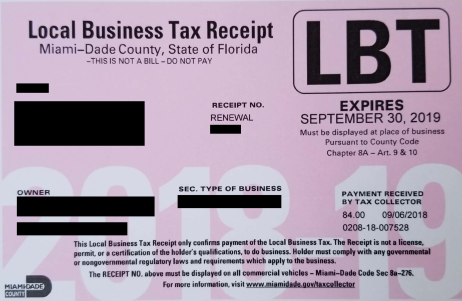 Miami Dade County Local Business Tax, Landscaping License Miami Dade